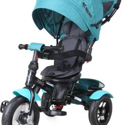 Lorelli Ποδήλατο Τρίκυκλο 3 Σε 1 Τέντα-Καλάθι-Υποπόδιο-Μπάρα Προστασίας Νέο Air Green Luxe (10050340017)