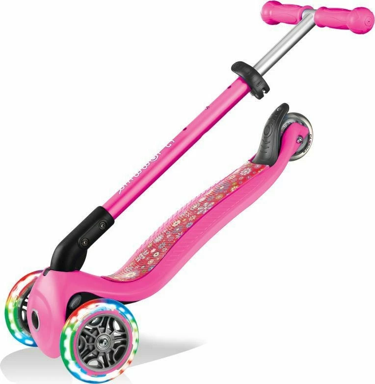Πατίνι Globber Primo Foldable Fantasy Lights – Pink Flowers (434-110) 3 Πατίνι Globber Primo Foldable Fantasy Lights – Pink Flowers (434-110) - Image 3