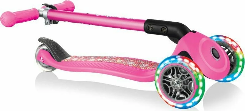 Πατίνι Globber Primo Foldable Fantasy Lights – Pink Flowers (434-110) 4 Πατίνι Globber Primo Foldable Fantasy Lights – Pink Flowers (434-110) - Image 4