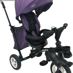 Ποδήλατο Τρίκυκλο Joyful Μωβ Foldable Rubber Tires (B58-YM22)