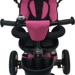 Ποδήλατο Τρίκυκλο Joyful Ροζ Foldable Rubber Tires (B56-YM19) -Ποδήλατα, τρίκυκλα, rollers, scooters Κατάστημα 200616 2