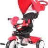 QPlay Ποδήλατο Τρίκυκλο Q Play Comfort 4 In 1 Red Deluxe Αναδιπλούμενο Με Τέντα, Καλάθι, Υποπόδιο (01-1212043-01)