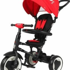 QPlay Ποδήλατο Τρίκυκλο Q Play Rito Eva 3 In 1 Red Deluxe Αναδιπλούμενο Με Τέντα, Καλάθι, Υποπόδιο (01-1212037-06)