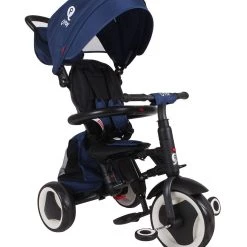 QPlay Ποδήλατο Τρίκυκλο Q Play Rito Plus Eva 3 In 1 Blue Deluxe Αναδιπλούμενο Με Τέντα, Τσάντα, Υποπόδιο (01-1212041-06) -Ποδήλατα, τρίκυκλα, rollers, scooters Κατάστημα 203062 1