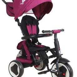 QPlay Ποδήλατο Τρίκυκλο Q Play Rito Plus Eva 3 In 1 Purple Deluxe Αναδιπλούμενο Με Τέντα, Τσαντα, Υποπόδιο (01-1212041-05)