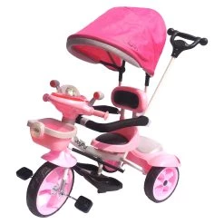 Ποδήλατο Τρίκυκλο Joyful 3 Σε 1 Με Μπάρα Προστασίας Ροζ (971S Α-06) -Ποδήλατα, τρίκυκλα, rollers, scooters Κατάστημα 210741 1