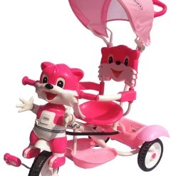 Joyful Παιδικο Τρικυκλο Ποδηλατο Ροζ Σκυλάκι Με Τεντα Και Καλαθι (709-2 A-03/A-06) -Ποδήλατα, τρίκυκλα, rollers, scooters Κατάστημα 210742 1