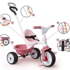 Ποδήλατο Τρίκυκλο Smoby Be Movie Pink (740332) -Ποδήλατα, τρίκυκλα, rollers, scooters Κατάστημα 211927 3