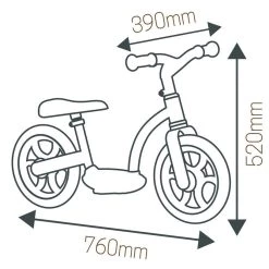 Smoby Ποδήλατο Ισορροπίας Comfort (770126) 11 Smoby Ποδήλατο Ισορροπίας Comfort (770126) -Ποδήλατα, τρίκυκλα, rollers, scooters Κατάστημα 211928 4