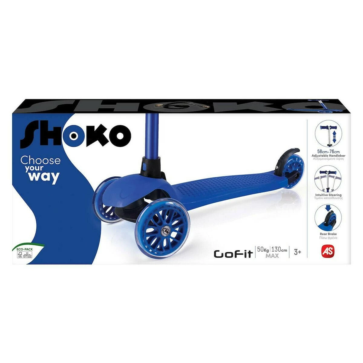 Πατίνι Scooter Shoko Twist Roll Got Fit Μπλε (5004-50514) 2 Πατίνι Scooter Shoko Twist Roll Got Fit Μπλε (5004-50514) - Image 2