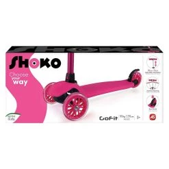 Πατίνι Scooter Shoko Twist Roll Go Fit Ροζ (5004-50515) -Ποδήλατα, τρίκυκλα, rollers, scooters Κατάστημα 214851 3
