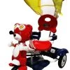 Παιδικο Τρικυκλο Ποδηλατο Joyful Κόκκινο Αρκουδάκι Πιλότος Με Τέντα Και Καλάθι (855-2)