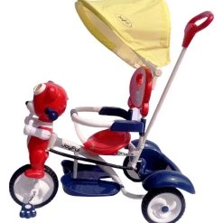 Παιδικο Τρικυκλο Ποδηλατο Joyful Κόκκινο Αρκουδάκι Πιλότος Με Τέντα Και Καλάθι (855-2) -Ποδήλατα, τρίκυκλα, rollers, scooters Κατάστημα 657617 2 scaled 1