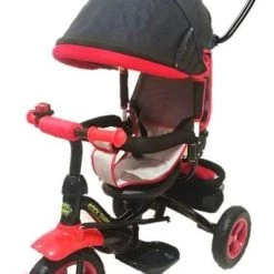 MG Toys Παιδικο Τρικυκλο Ποδηλατο Luxury Colour Seat Turning System Σε Μαυρο Χρωμα (680655)