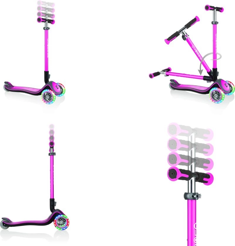 Πατινι Globber Elite Deluxe Lights Deep Pink (444-410) 3 Πατινι Globber Elite Deluxe Lights Deep Pink (444-410) - Image 3