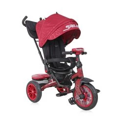 Lorelli Ποδηλατάκι Τρίκυκλο 3 Σε 1 Με Τέντα Καλάθι Υποπόδιο Μπάρα Προστασίας Jet Speedy Black And Red (10050432006)