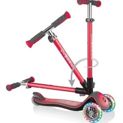 Πατίνι Globber Elite Deluxe Lights Red (444-402) -Ποδήλατα, τρίκυκλα, rollers, scooters Κατάστημα 690205 1