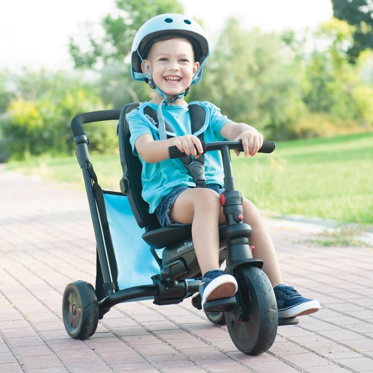 Smartrike Smartfold 500 Ποδήλατο Τρίκυκλο Μπλε Μπαστούνι-Μπάρα Προστασίας (5050800) 3 Smartrike Smartfold 500 Ποδήλατο Τρίκυκλο Μπλε Μπαστούνι-Μπάρα Προστασίας (5050800) - Image 3