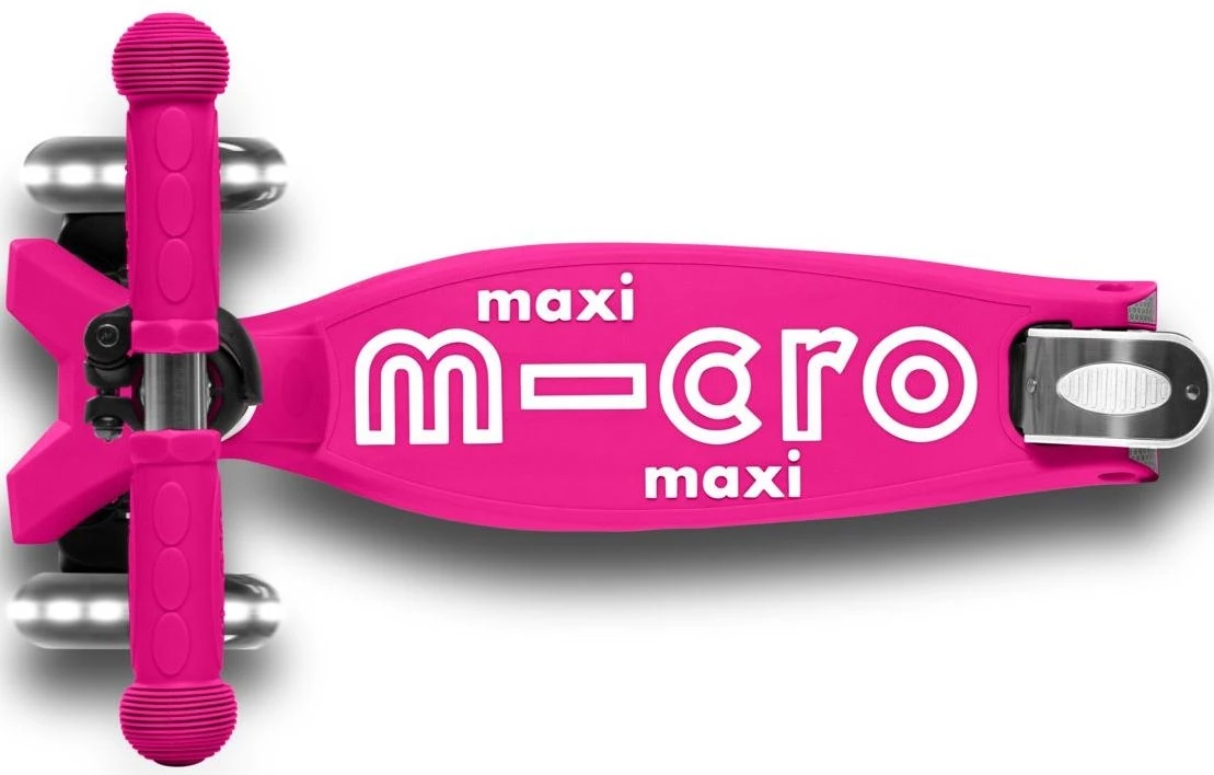 Micro Πατίνι Maxi Deluxe Foldable Led Shoking Pink (MMD096) 4 Micro Πατίνι Maxi Deluxe Foldable Led Shoking Pink (MMD096) - Image 4