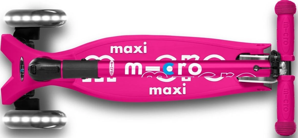 Micro Πατίνι Maxi Deluxe Foldable Led Shoking Pink (MMD096) 6 Micro Πατίνι Maxi Deluxe Foldable Led Shoking Pink (MMD096) - Image 6