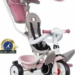 Ποδήλατο Τρίκυκλο Smoby Baby Balade Plus Pink (741401)