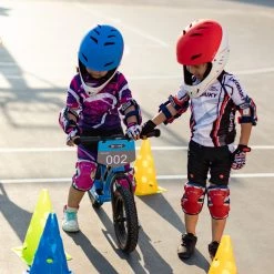 Κράνος Micro Racing Λευκό / Μπλε Small (48-54cm) -Ποδήλατα, τρίκυκλα, rollers, scooters Κατάστημα large micro balance bike deluxe blue 1 1