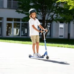 Πατίνι Micro Sprite LED – Blue Stripe -Ποδήλατα, τρίκυκλα, rollers, scooters Κατάστημα large micro sprite led blue stripe