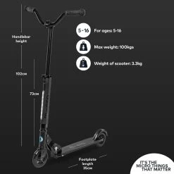 Πατίνι Micro Sprite Deluxe – Μαύρο -Ποδήλατα, τρίκυκλα, rollers, scooters Κατάστημα sprite deluxe 6